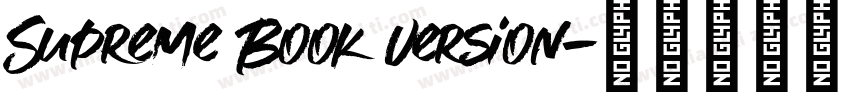 Supreme Book Version字体转换